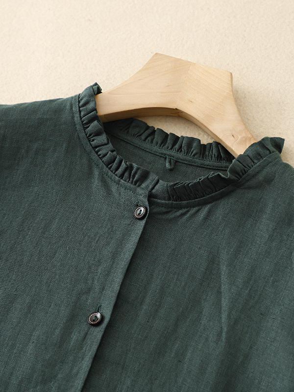 Casual Loose Cotton Linen Long - огляд і ціна Casual Loose Linen Shirt Dress