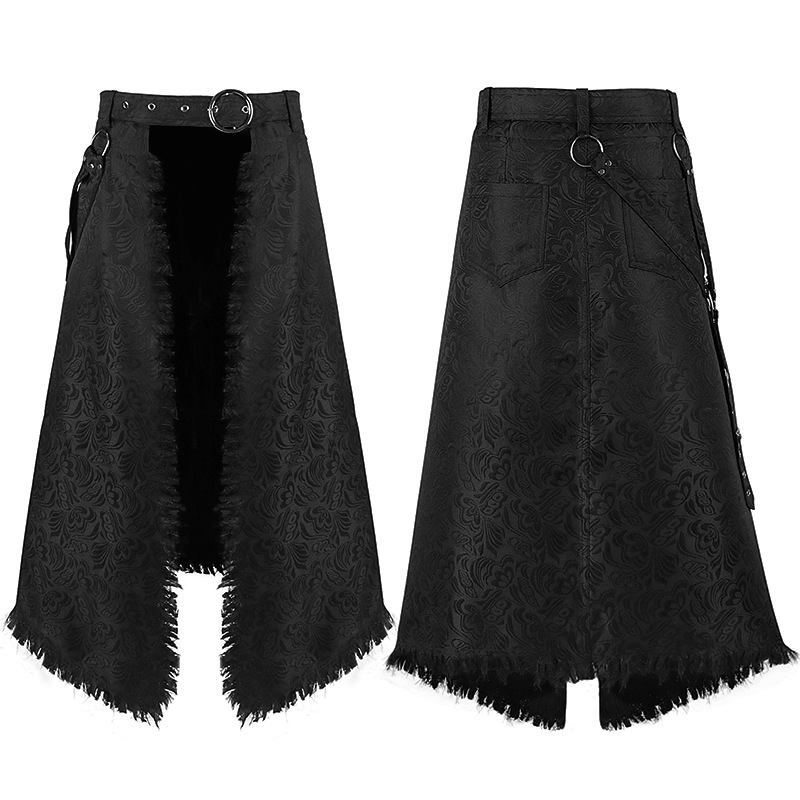 Men Gothic Jacquard Asymmetry  - огляд і ціна Skirts