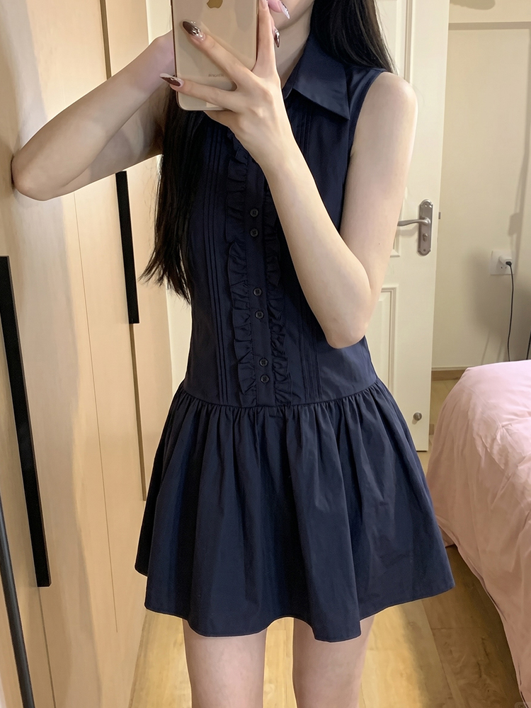 Slimming Effect Korean College - огляд і ціна Korean Style A Line Shirt Dress