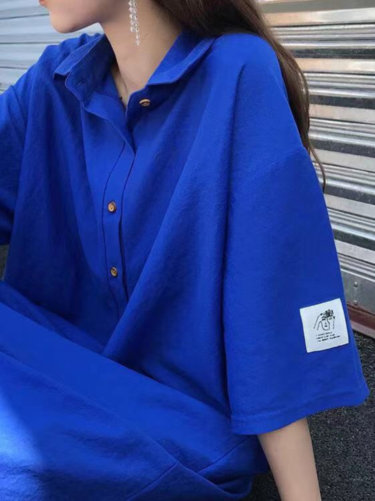 plus Size Shirt Dress Slimming - огляд і ціна Korean Style A Line Shirt Dress