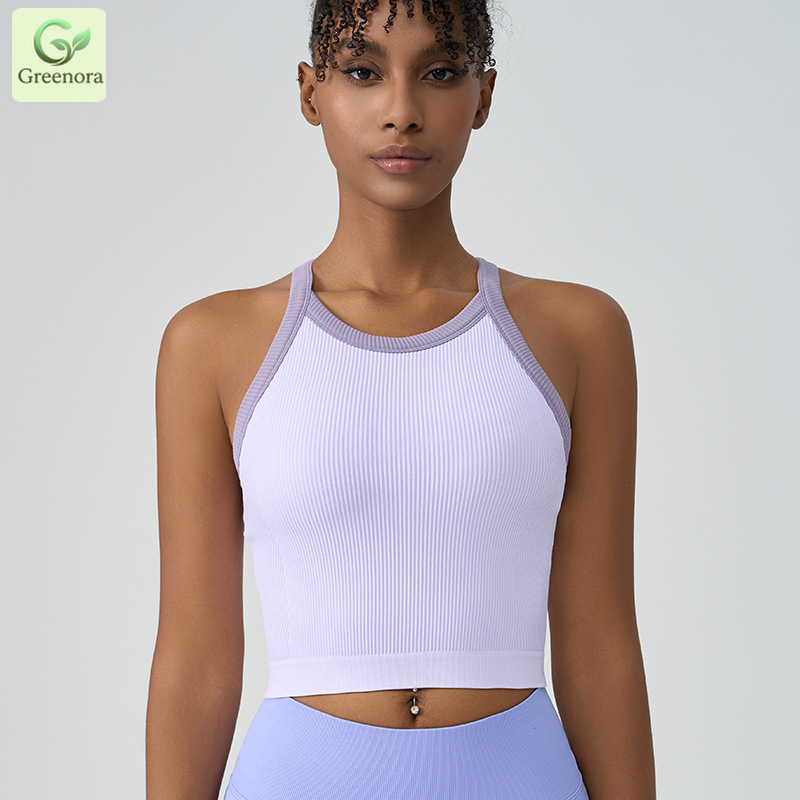 Greenora Ribbed Yoga Crop Top  - огляд і ціна Seamless Ribbed Workout Tank Top