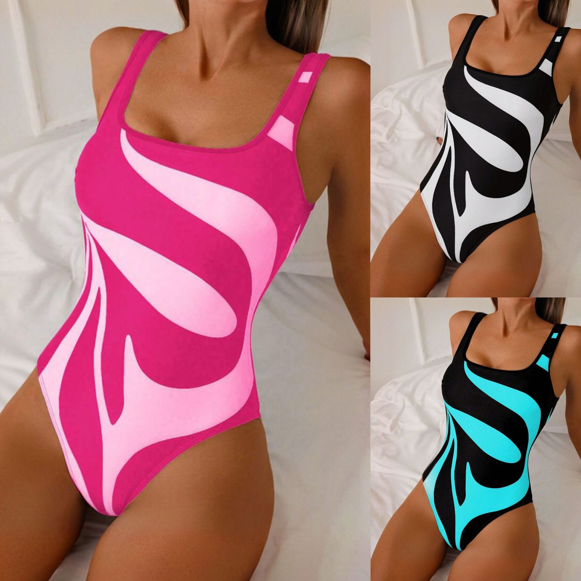 Woman Tankini Abstract Print B - огляд і ціна Swimwear