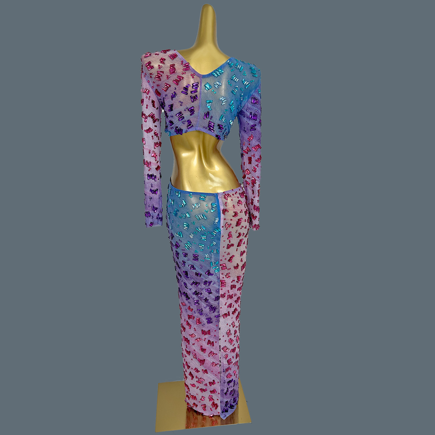 Sparkly Rhinestones Deep V Nec - огляд і ціна Sparkly Rhinestone Club Party Dress