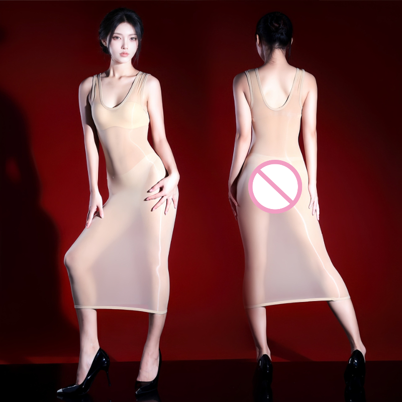 Women Sexy Dress Sleeveless Oi - огляд і ціна Sexy Mesh Sheer Bodycon Dress
